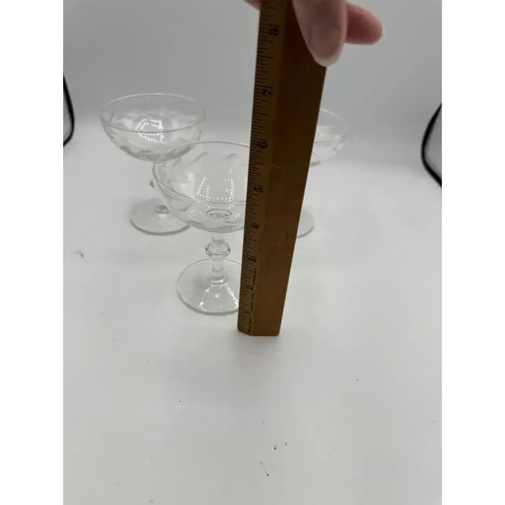 Set Of 3 Morgantown Champagne Glasses